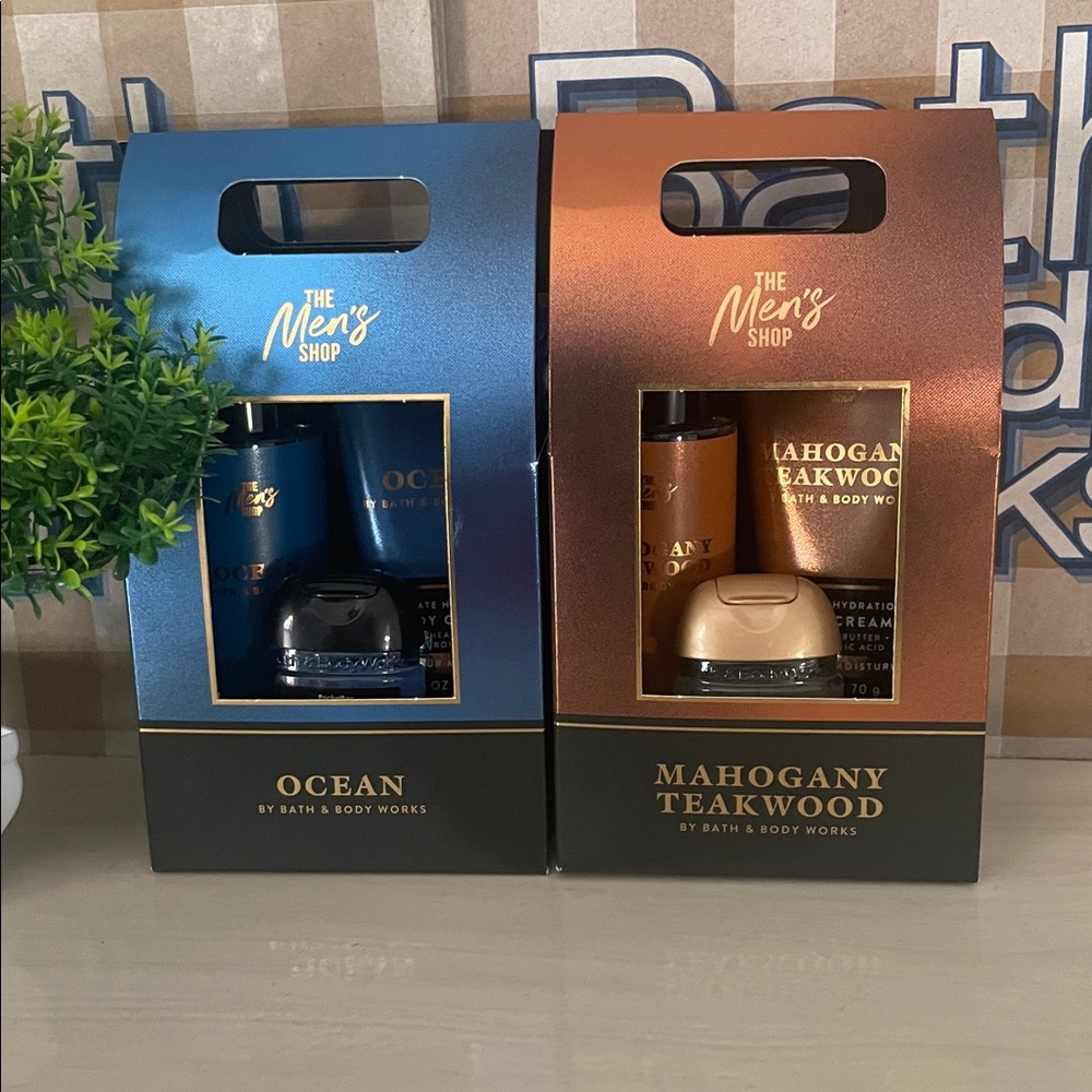 Bath & Body Works Ocean and Mahogany Teakwood Mini Gift Sets